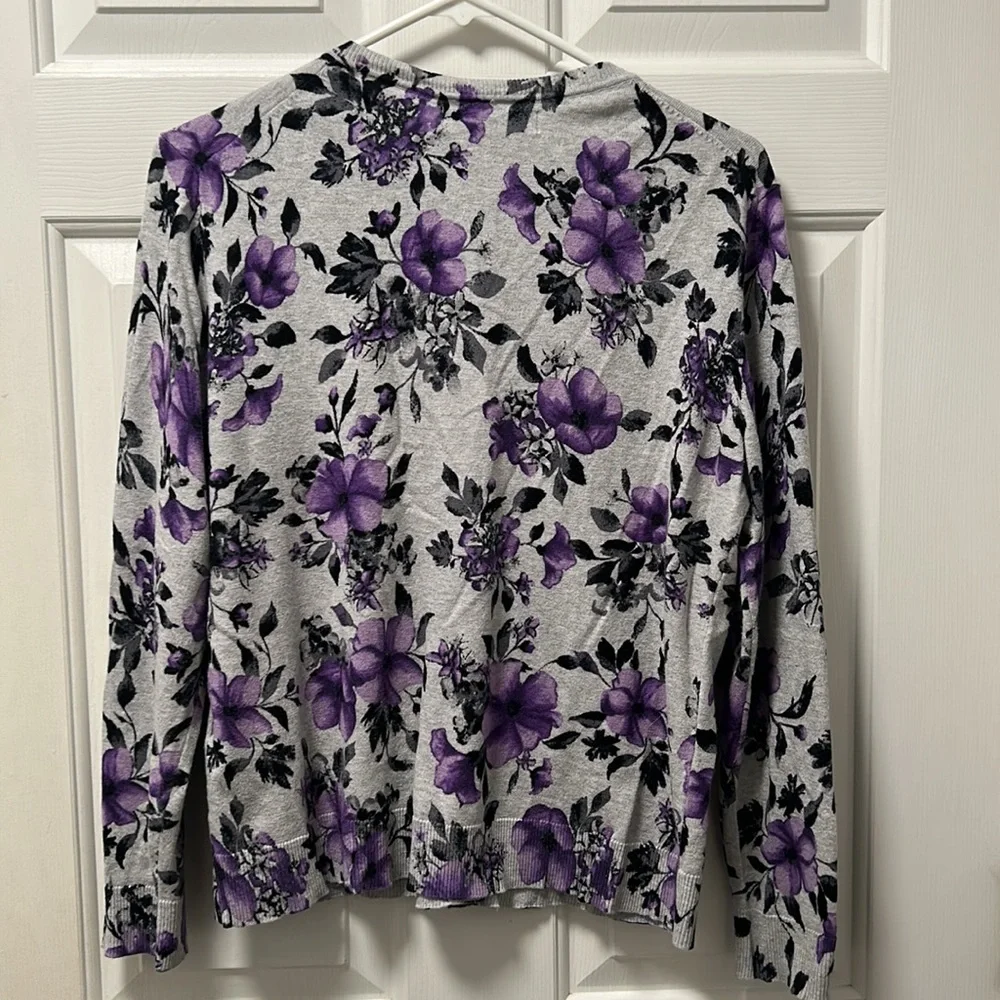 Cute Karen Scott Button Down Sweater Size Large Petite - Picture 7 of 11